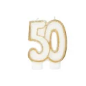 Bougie anniversaire 50 ans Gatodéco