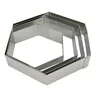 Hexagone à mousse inox ht 4,5 cm