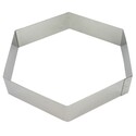 Hexagone à mousse inox ht 4,5 cm
