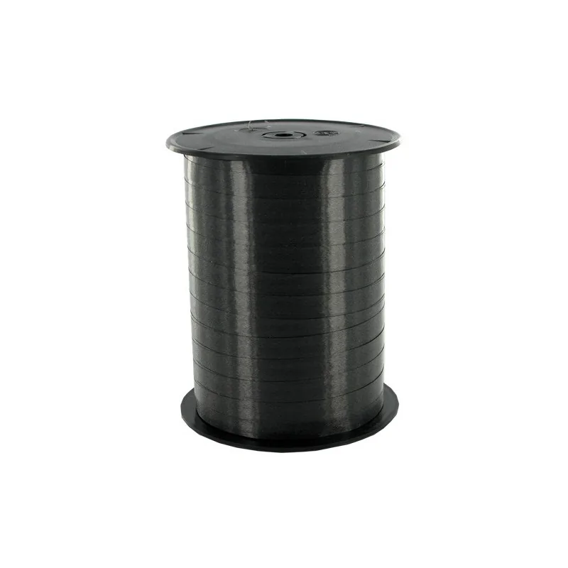 Bolduc satiné noir 7mm (500 m)
