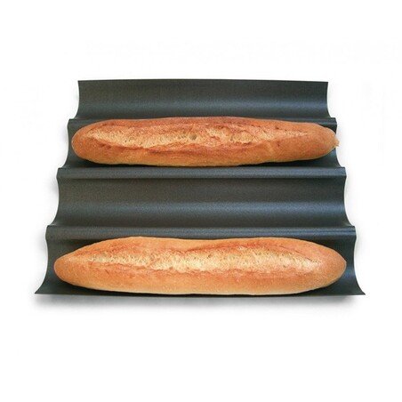 Plaque de cuisson 5 baguettes longueur 60 cm Alu-Gaufer - Matfer