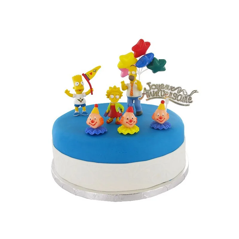 Décoration Gâteau anniversaire Simpsons