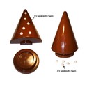 Moule chocolat 1/2 sphères kit sapin