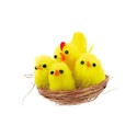 Poussin chenille jaune dans panier (x12) Poussin chenille jaune dans panier (x12)