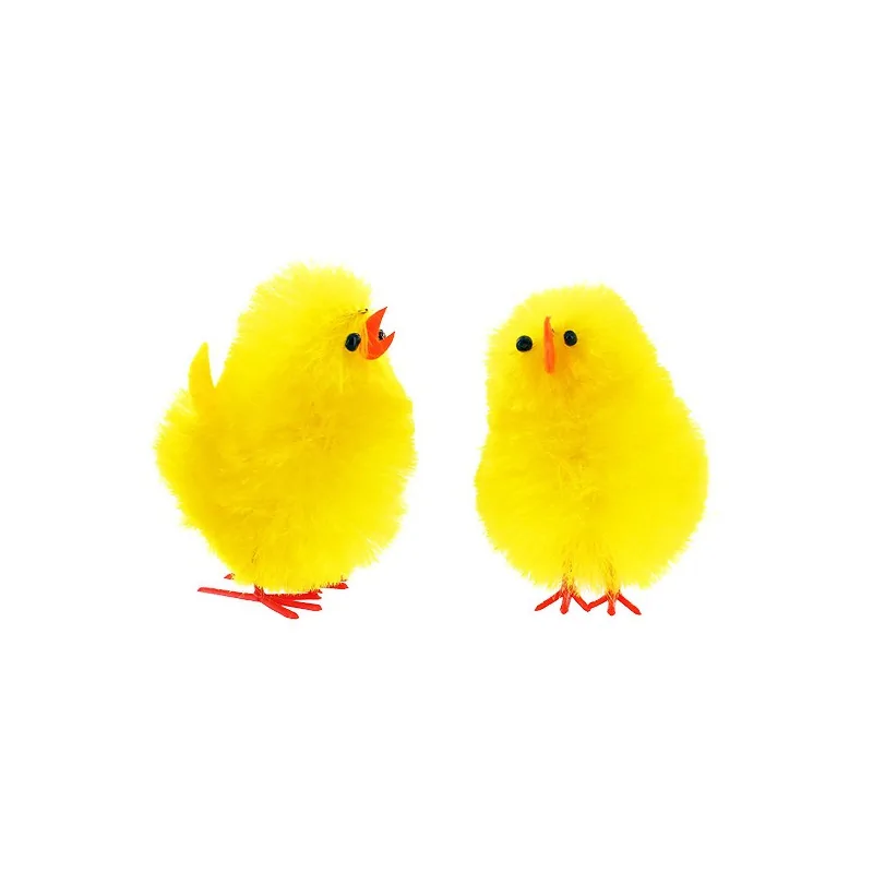 Gros poussin chenille jaune (x15)