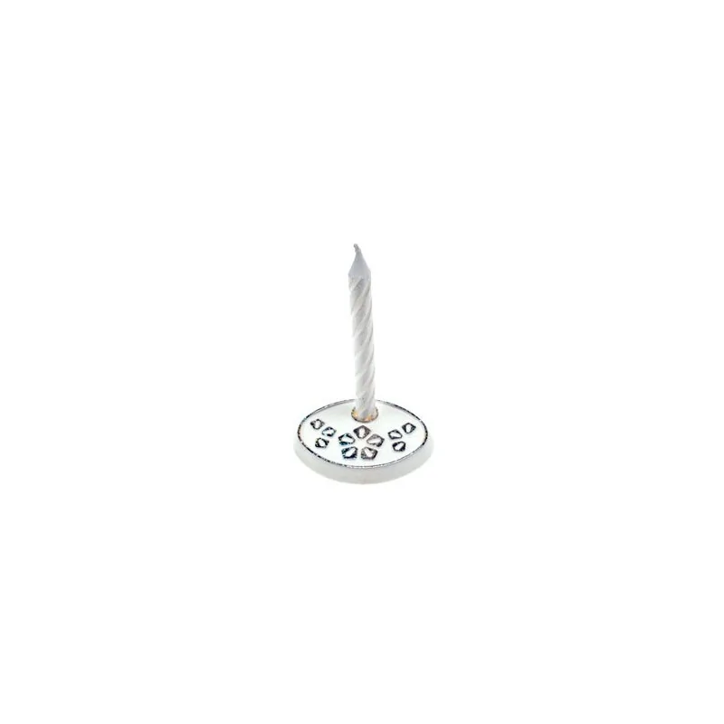 Supports pour bougies et chiffres Blanc Givre