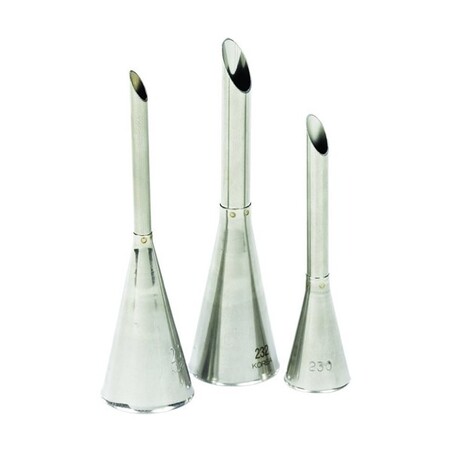 Douilles à garnir inox 3 tailles assorties