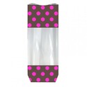 Sachet chocolat pois roses fond carton (x100) Sachet chocolat pois roses fond carton (x100)