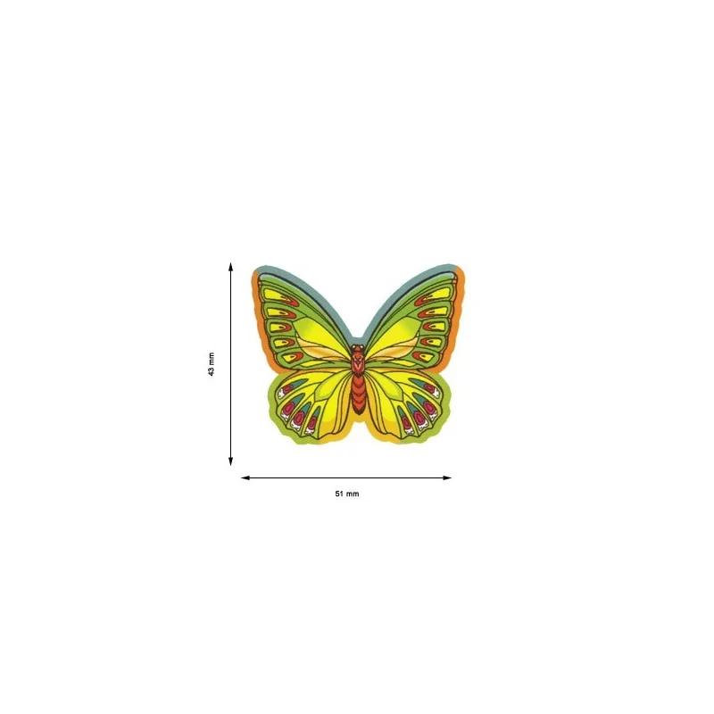 Décor azyme papillons assortis (x260)