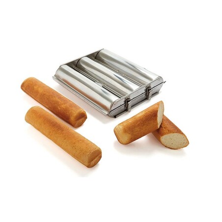 Pain de mie rond triple en acier inoxydable Ø 7 x 30 cm