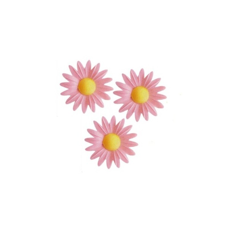 Fleur azyme Marguerite Rose pastel (x100) - Florensuc | Cerf Dellier