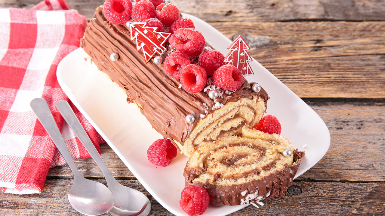 Cake au chocolat façon bûche de Noël - Cerfdellier le Blog